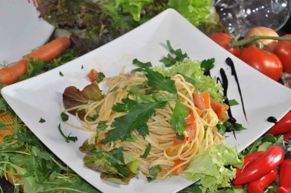 Spaghetti Aglio e Olio (pikant)